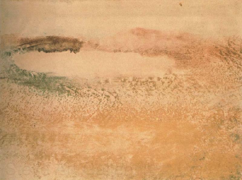 Edgar Degas A Lake in the Pyreness Spain oil painting art